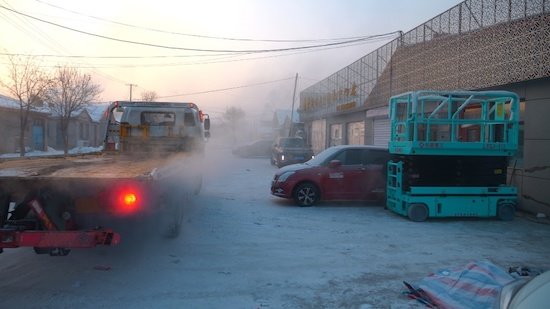 -48℃ 乐圆技术高空车漠河挑战极寒 凝固态碳电池突破行业低温极限_fororder_image001