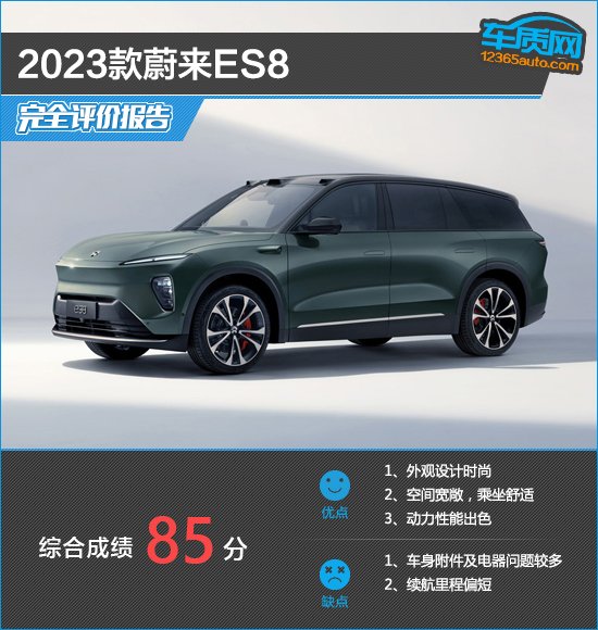 2023款蔚来ES8完全评价报告